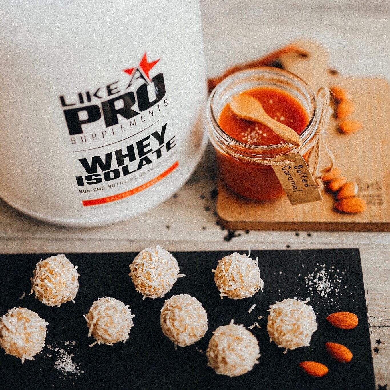 Salted Caramel Coconut Protein Candy