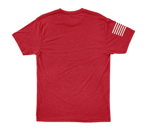 LAP Distressed Shirt - Red/White Flag