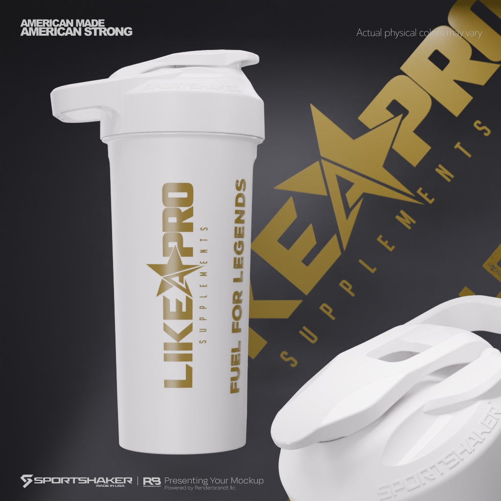 27oz Sports Shaker - White/Gold