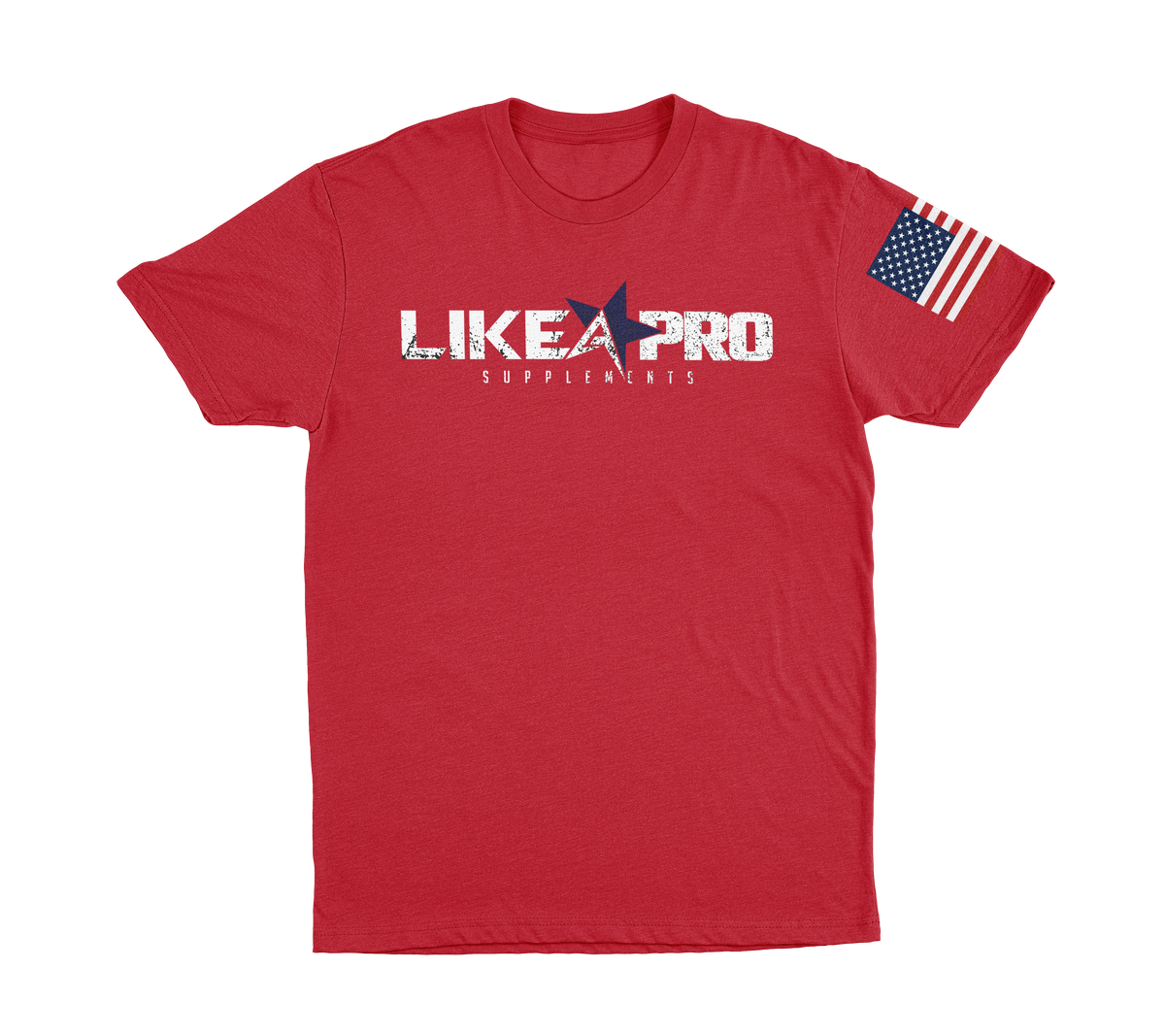 ‍LAP Distressed Shirt - Red/White Flag (30% off)