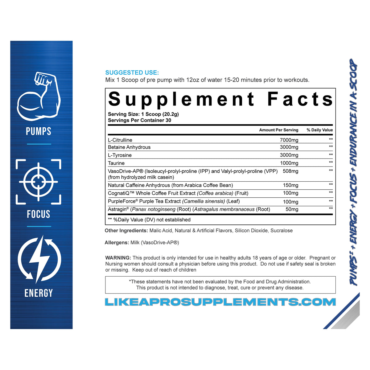 Pump + Focus™️ V4 30 Servings