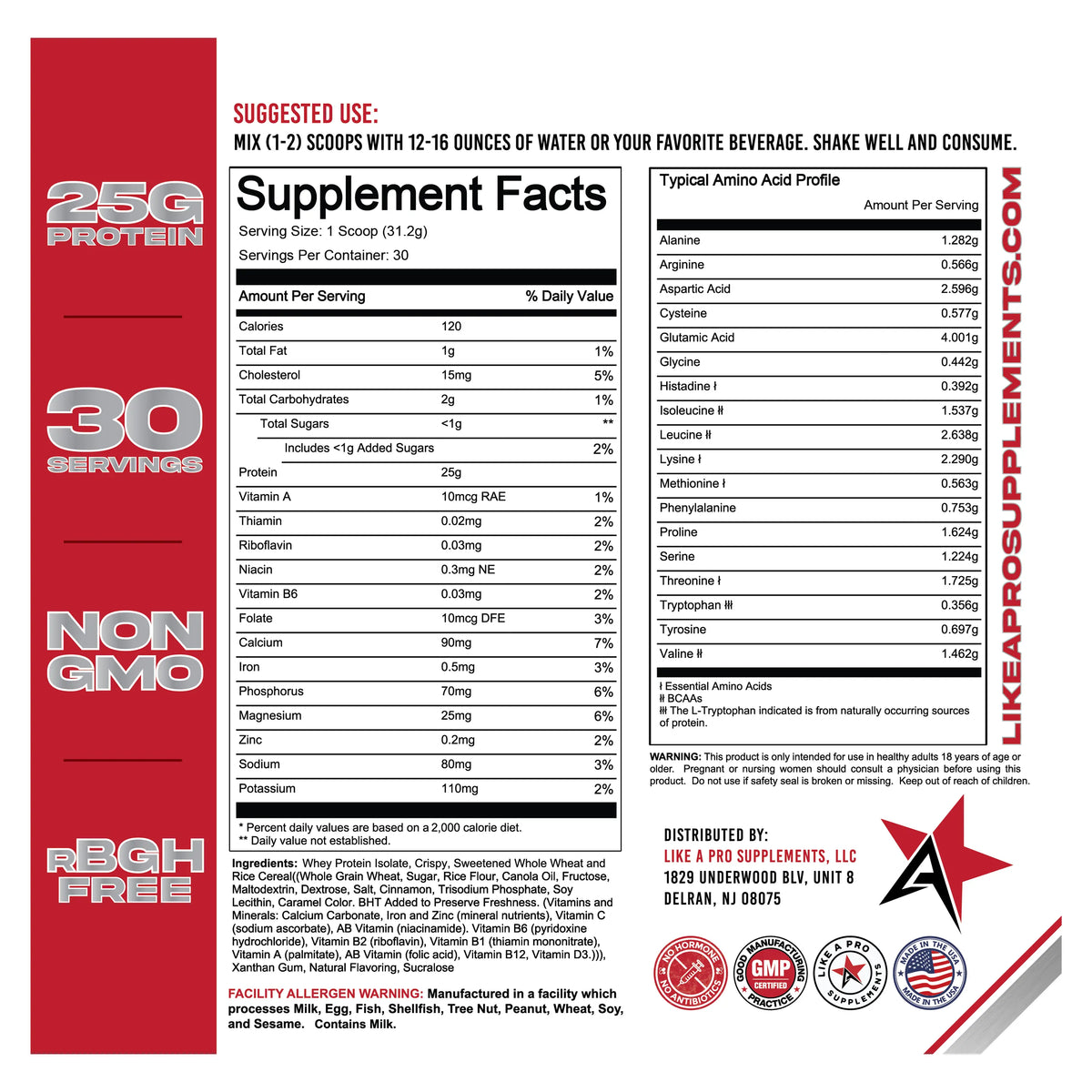 100% Whey Protein Isolate