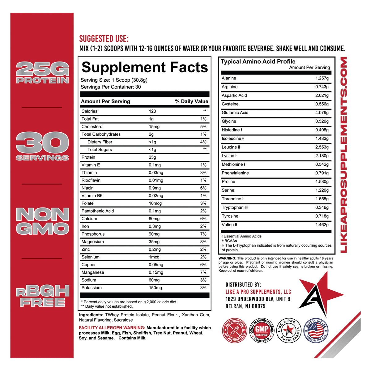 100% Whey Protein Isolate