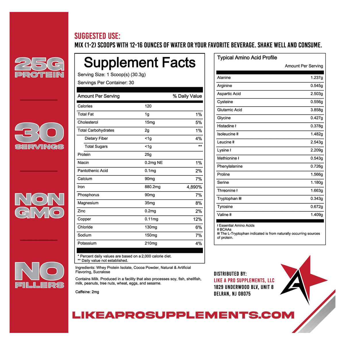 100% Whey Protein Isolate