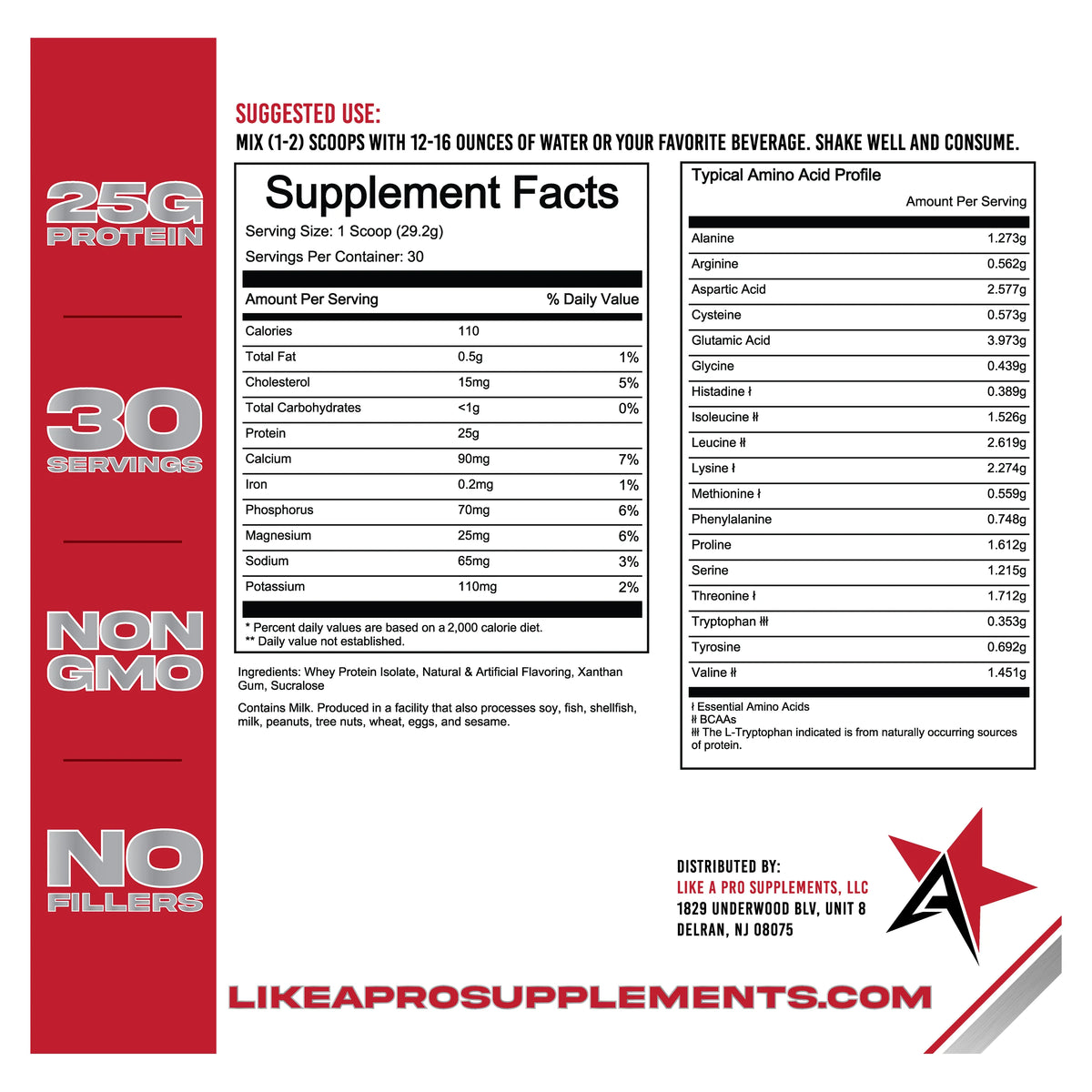 100% Whey Protein Isolate